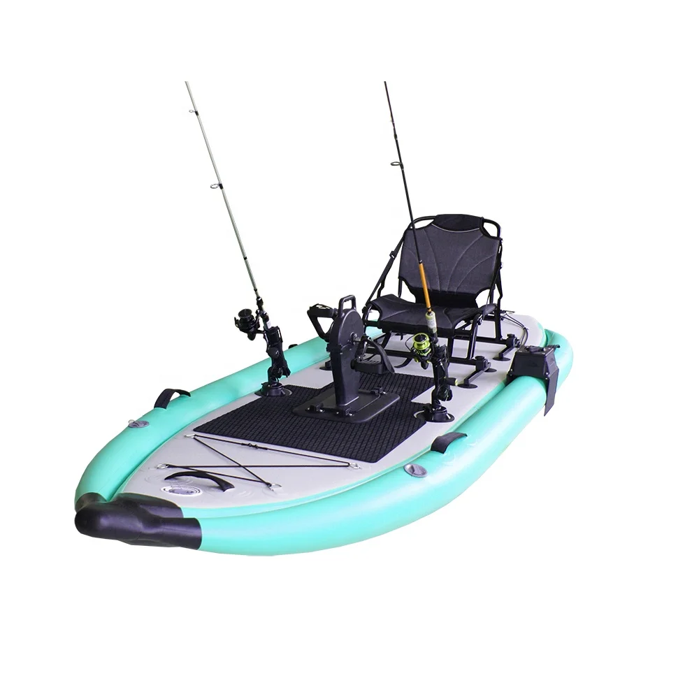 Surfking All Drop Stitch Pedal Foot Drive Fishing Kayak in Rowing