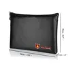 Large black fireproof document bag (unlocked)