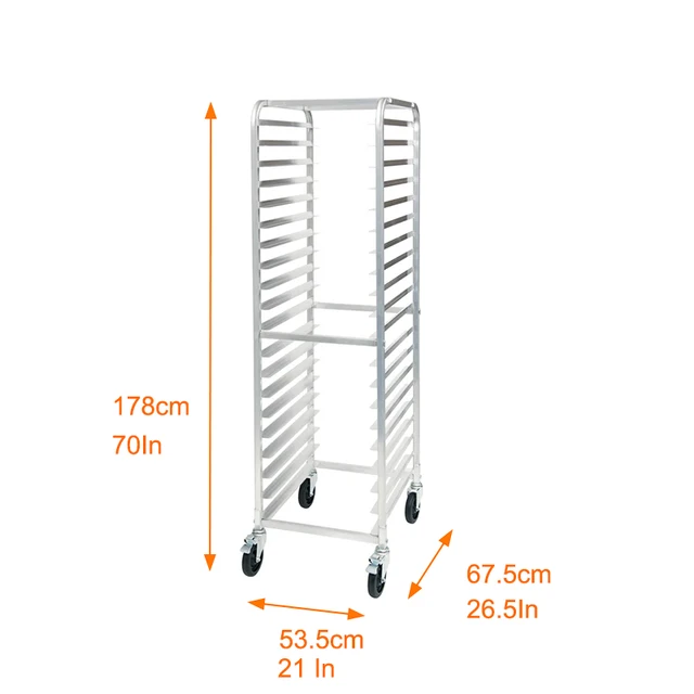 20 Layers Hotel Restaurant Bakery Display Racks Aluminum Bakery Shelves Cooling Tray Rack/Trolley Bakery