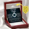 Necklace white wooden box-with lamp