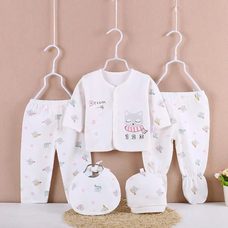 Comfortable Baby Clothes Sets 5pcs Baby Clothing Suits New Born Baby ...