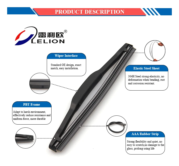Lelion Multifunctional Rear Car Wiper Blade Cheap Wiper Blades For Ds 5
