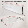 W1608A White 90cm with 6 Hooks