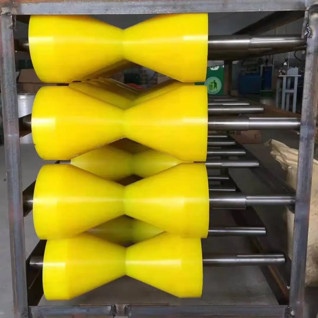 V-Shaped PU Rubber Wheels for Photovoltaic Wafer Conveyor Machines Custom Cutting Processing Service supplier