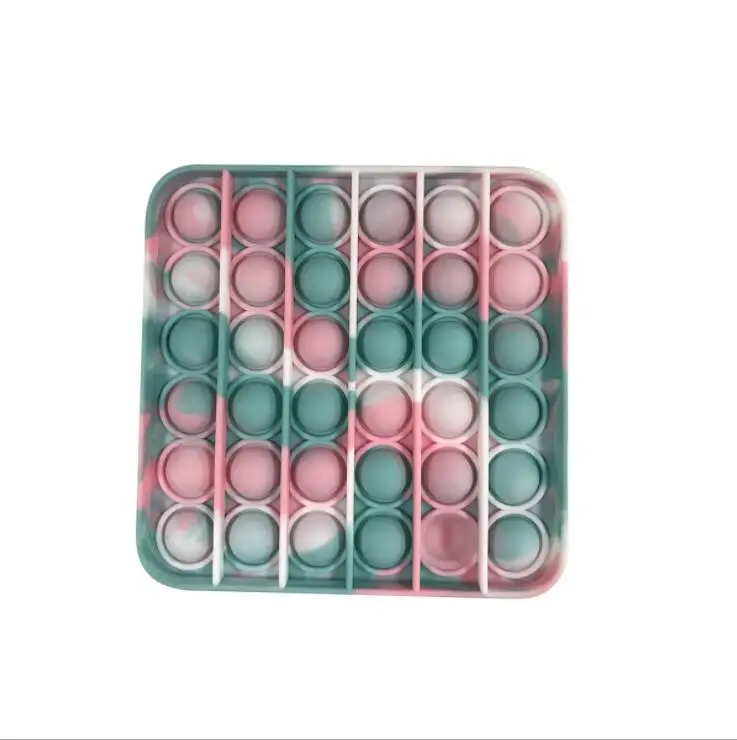 Квадратные камуфляжные силиконовые игрушки-антистресс