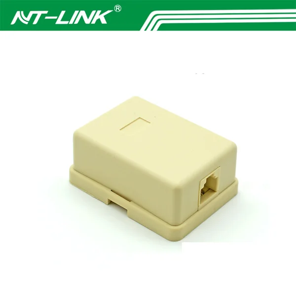 Factory Sale 6P4C RJ11 6P6C  port wall telephone socket box surface mount box