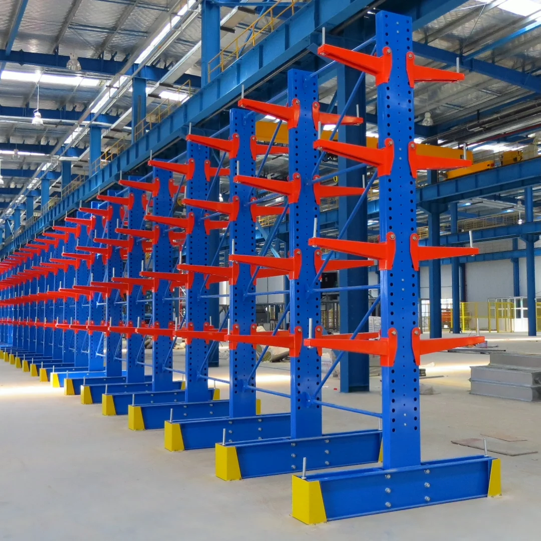 Heavy Duty Cantilever Racks Beam Racking For Steel Tube Storage - Buy ...