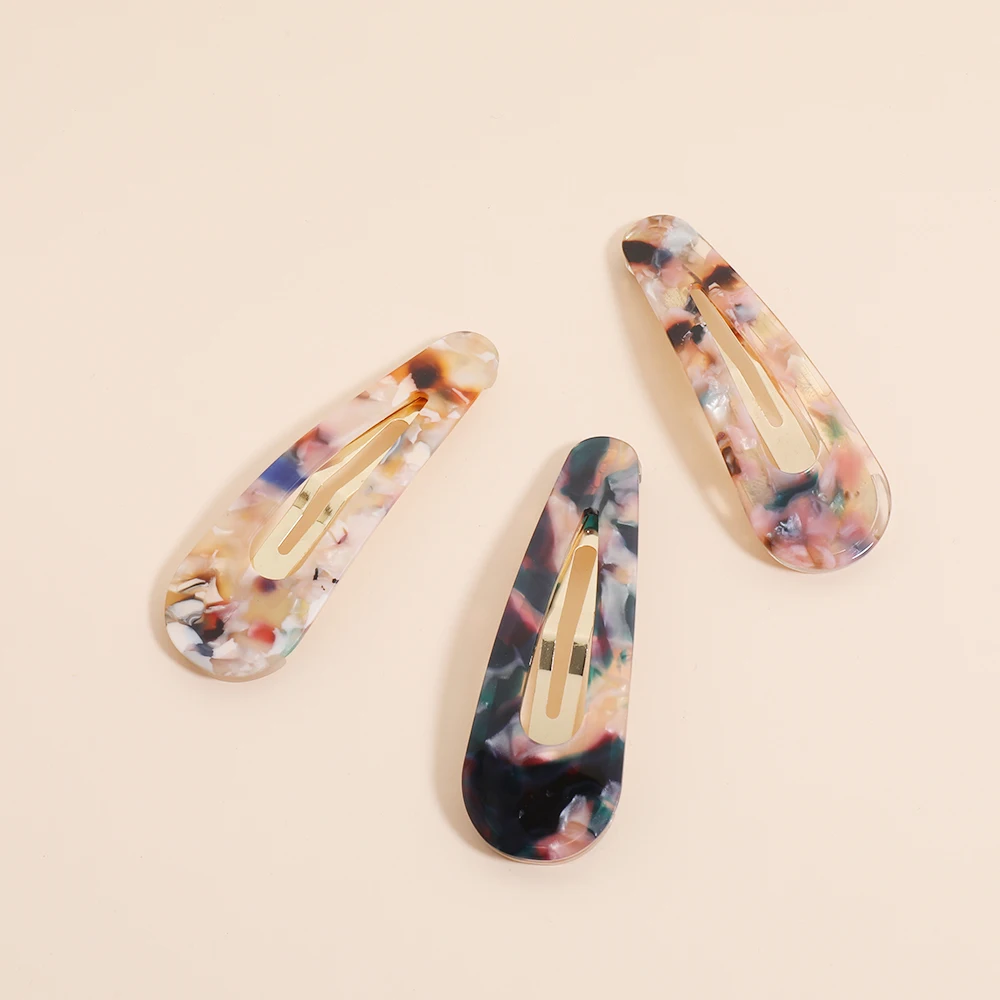 7,5 см размер ацетатные мраморные акриловые заколки для волос для женщин и девочек 840001