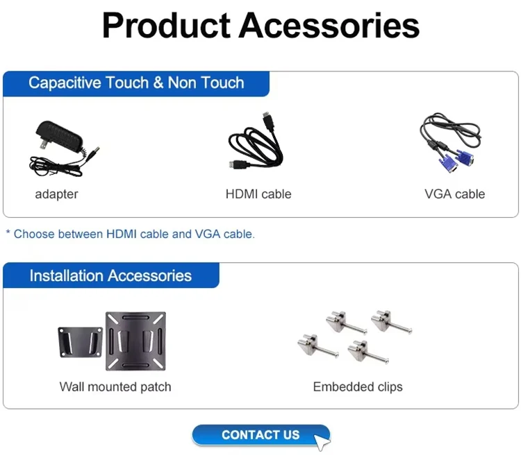 15.6 Inch Industrial Sunlight-readable IPS LCD Monitor Capacitive Touch Screen True Flat HD VGA Industrial Display