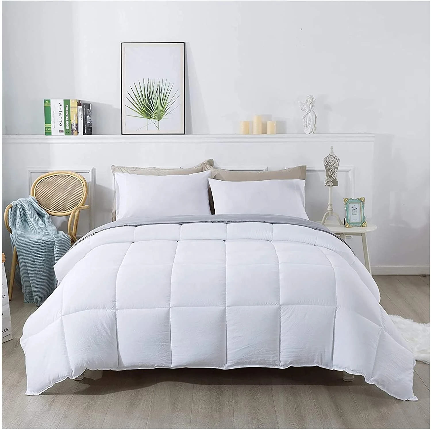 Breathable and Decorative Four-Piece Twin Bedding Set with Duvet Cover and Pillow Shams Sheets Type details