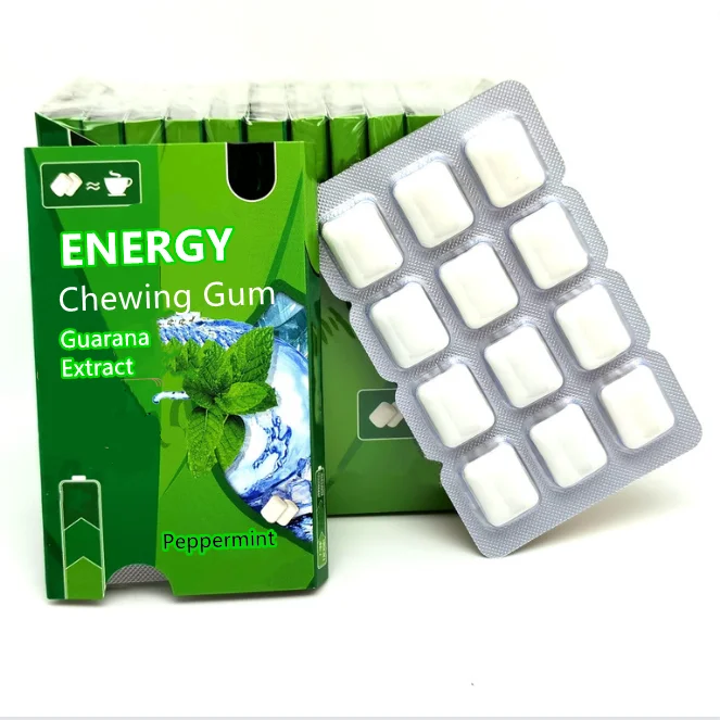 Мощная жевательная резинка с кофеином без сахара ксилитол
