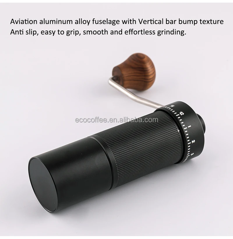 Small Mini Manual Coffee Grinder Aluminum Alloy Body Coffee Bean Mills ...