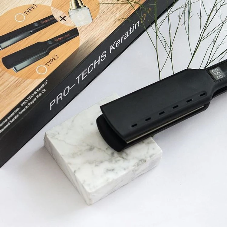Выпрямитель для волос Pritech 2 в 1, профессиональный портативный утюжок для завивки волос с ионной керамикой