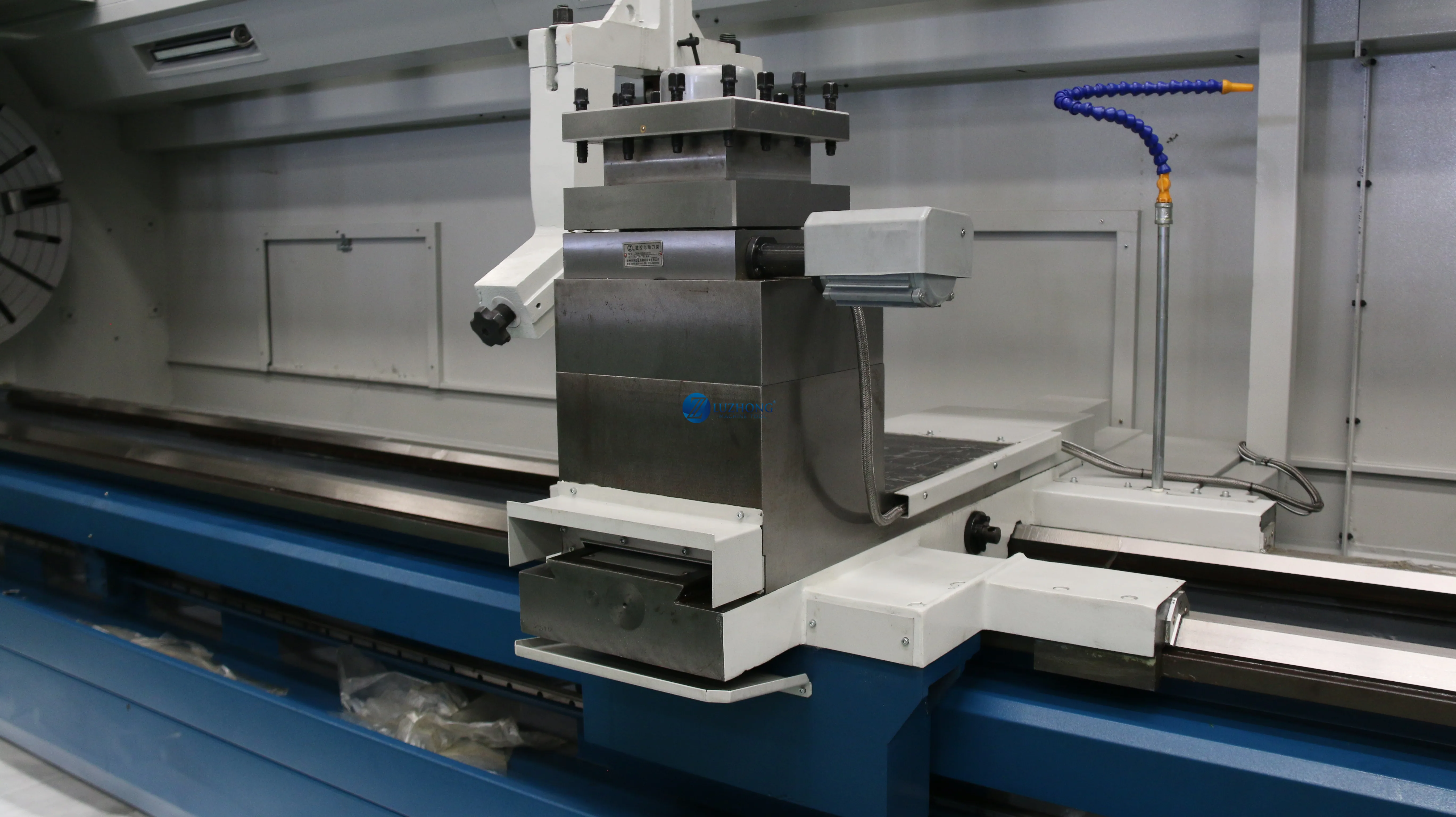 LUZHONG Heavy Duty CK61125L CNC Controller Chinese Flat Bed Horizontal Metal Lathe with  System 220V Motor Used Condition