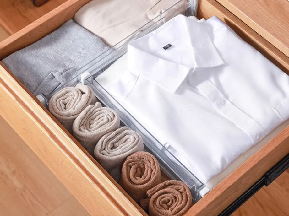 Expandable Transparent Kitchen Drawer Organizers