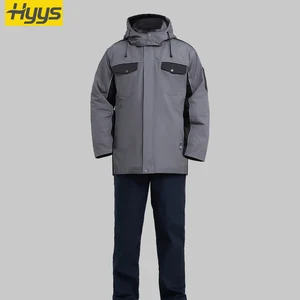 Outdoor Durable Mining Rip-Stop Work Coat Safety Reflective Machining Tear-Resistant Winter Workwear Jackets