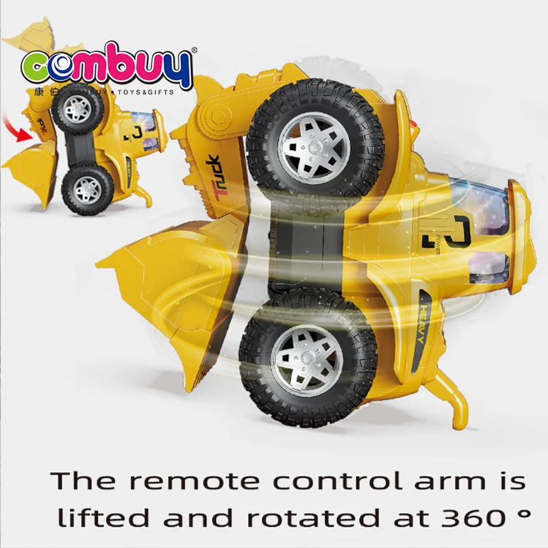 Remote Control 360 Rotating Engineering Car Toys Rc Stunt Truck