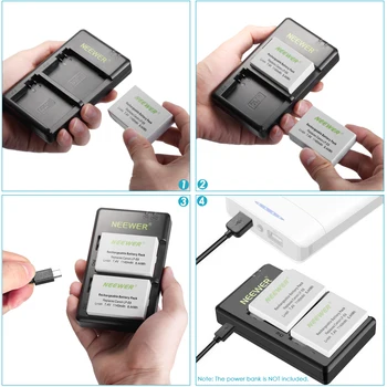 Neewer BG-E8 Replacement Battery Grip for  EOS 550D 600D 650D 700D Rebel T2i T3i T4i T5i DSLR Cameras, Come with 2 Battery product image
