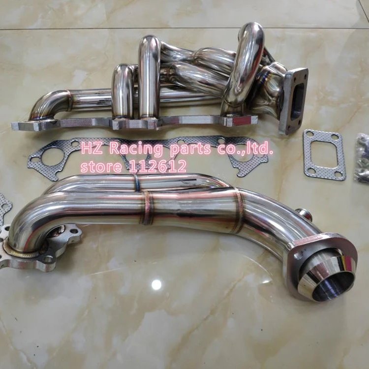 TURBO MANIFOLD + downpipe for Renault 5 GT 5GT TURBO exhaust manifold STAINLESS STEEL EXHAUST T25