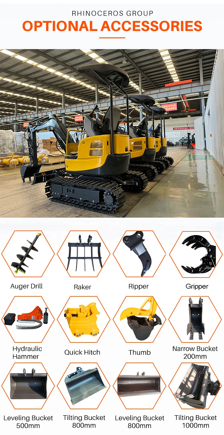 1.8 2 ton mini multi function excavator CE EPA certified excavator hydraulic digger small earthmoving machine