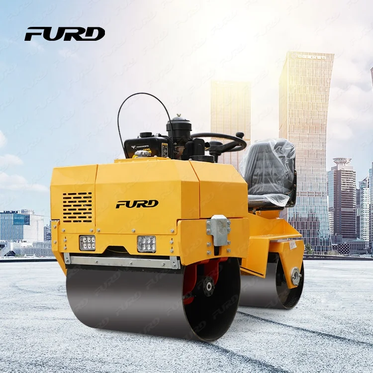Changfa Pedestrian Vibratory Roller with 700kg Capacity Honda Diesel Engine Double Drum for Soil Compaction Road Maintenance