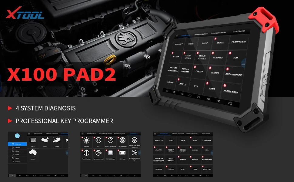 Expert for Xtool X100 PAD2 Pro Original Car Key Programmer with Special Functions Code Reader