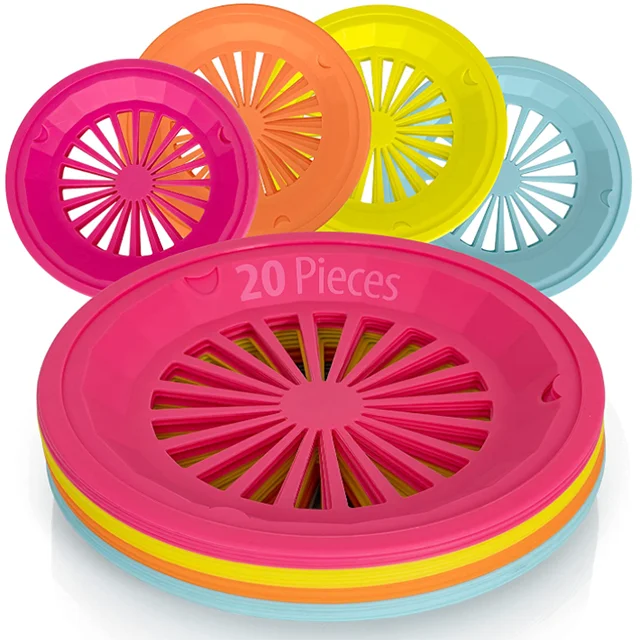 Reusable Plastic Paper Plate Holders Round Plastic Paper Plate Holder