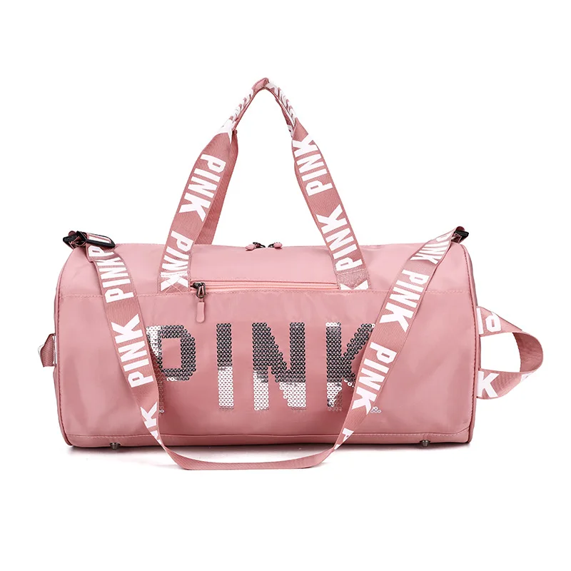 Factory Price Hot Sale Custom Logo Pink Duffle Bag Wholesale Waterproof ...