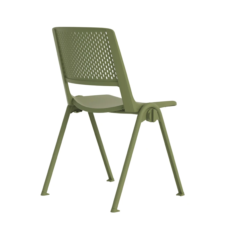 product university college school training room conference chair durable metal plastic stackable student study chair for office meeting-4