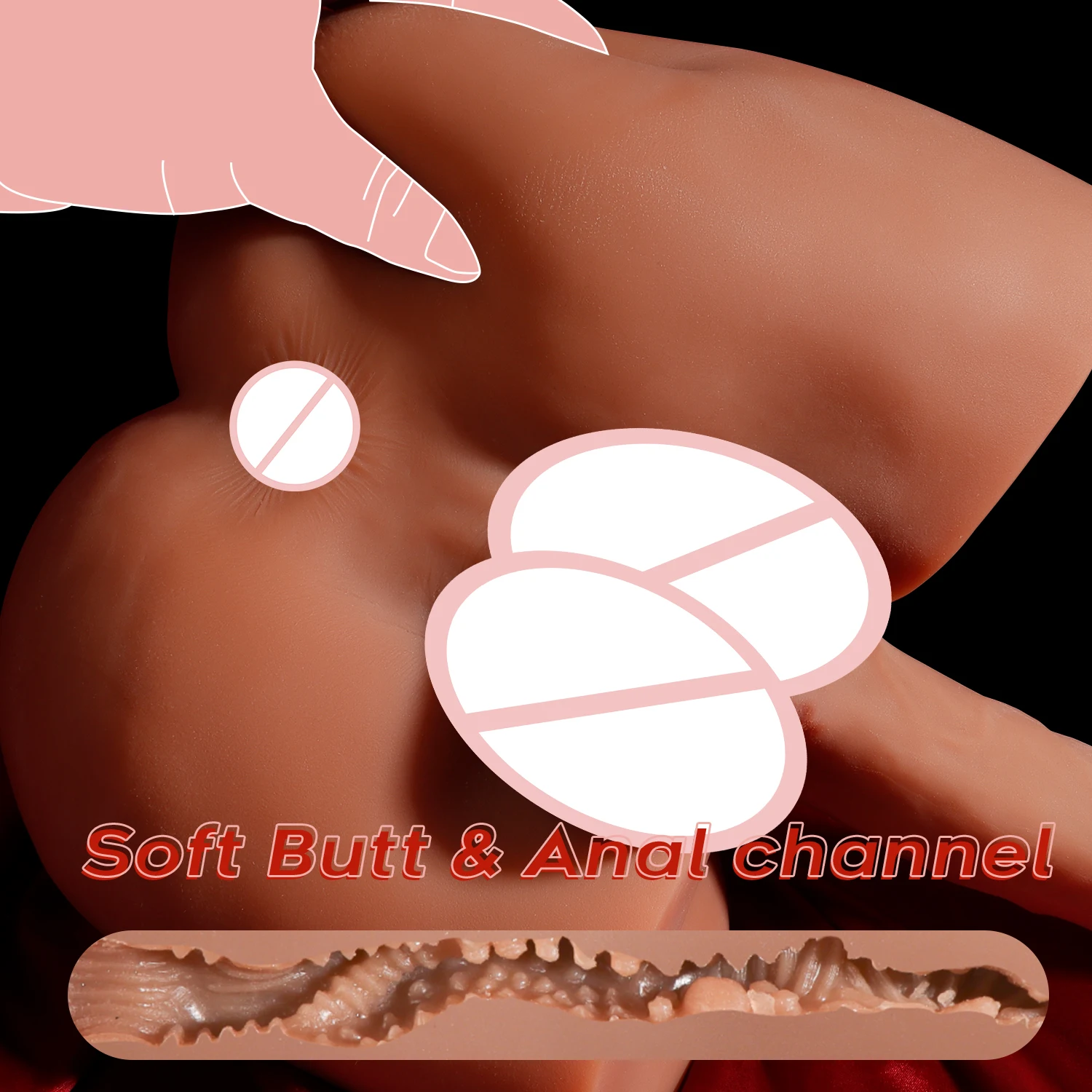 13.11 Lb Brown Realistic Male Torso With Abs Big Ass Unisex Butt Sex Toy  With Dildo for Gay Men Sex Toys Masturbadores Masculino