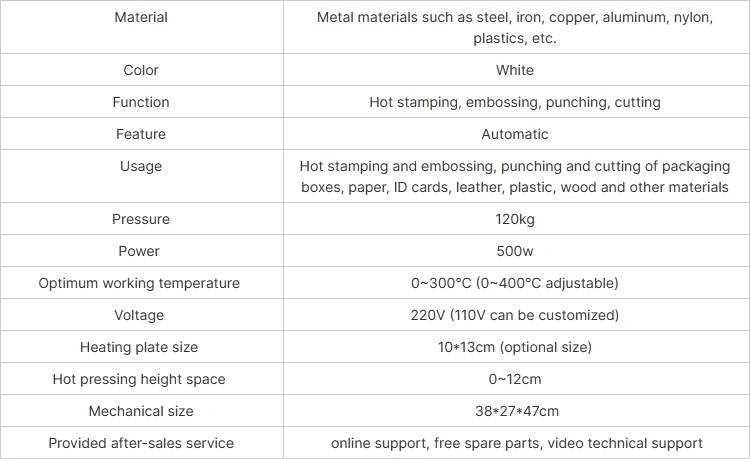 New ZY-819G Pneumatic foil stamping, indentation, flattened 4*15CM B