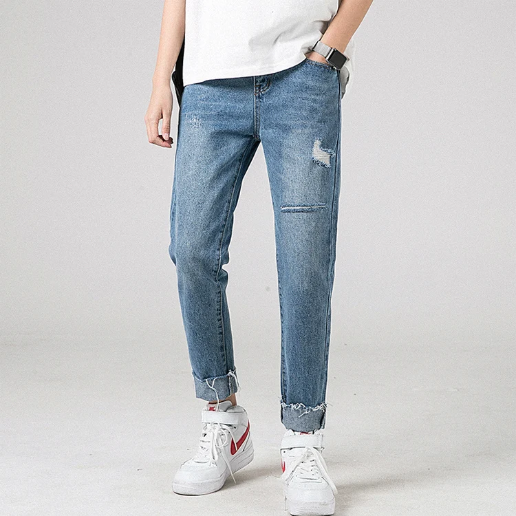 New Men Loose Straight Falling Feeling 