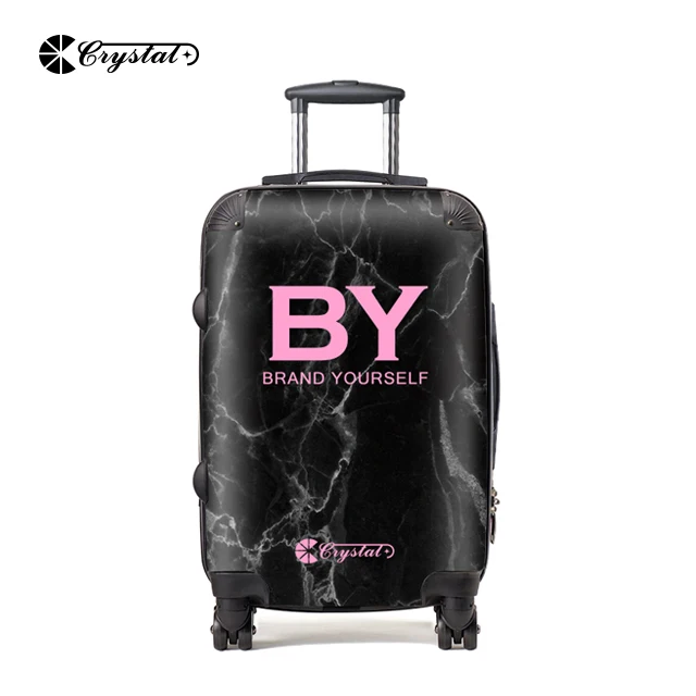 Customized Design Big Brand Design Polycarbonate PC ABS Travel Trolley Luggage