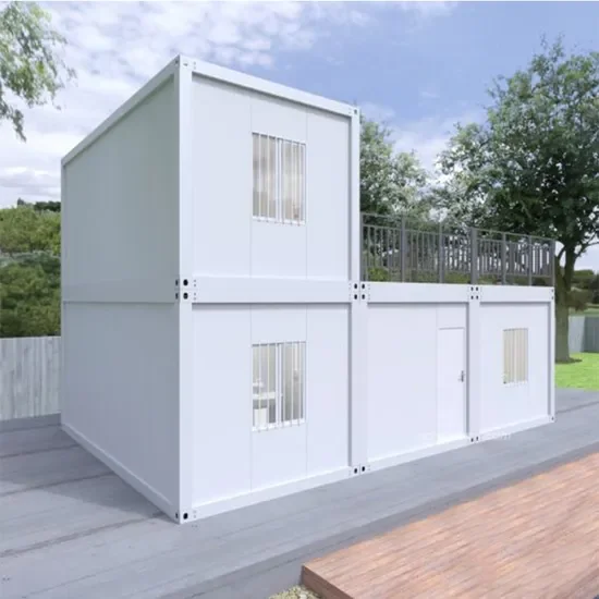 Moderný dizajn vonkajšího panelového domu z oceľovej konštrukcie so skleneným kontajnerom pre kanceláriu, bývanie, apartmán