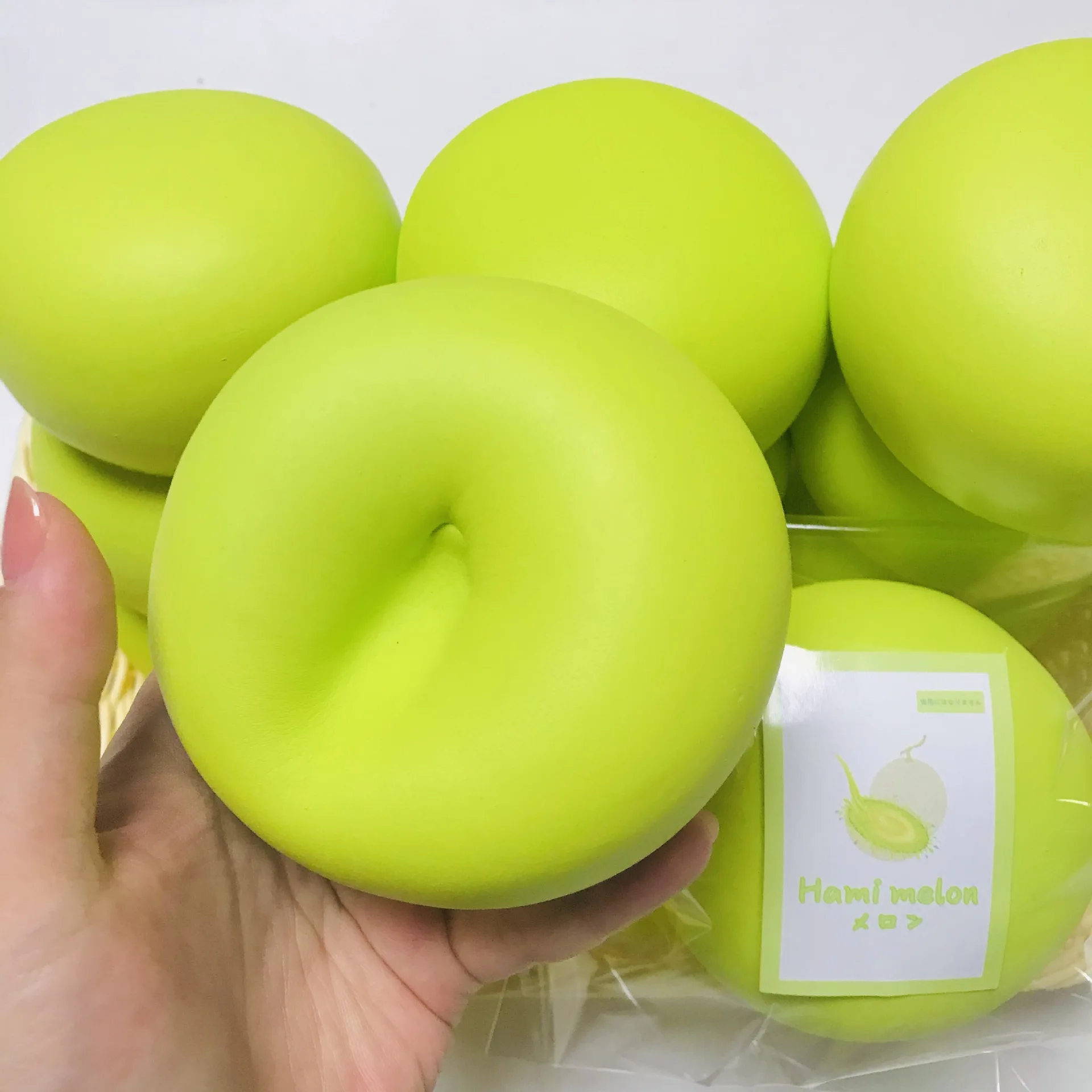 NEW Super Soft Sticky Hami Melon Da Fu PU Slow Rebound Squishy Toy