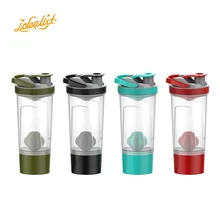 Plastic water bottle Customized Protein Shaker Bottles 700ml Capacity Quality Controlled with Plastic Lid Direct Accessory