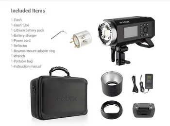 Godox AD400 Pro WITSTRO All-in-One Li-on Battery TTL HSS Outdoor Flash detail image