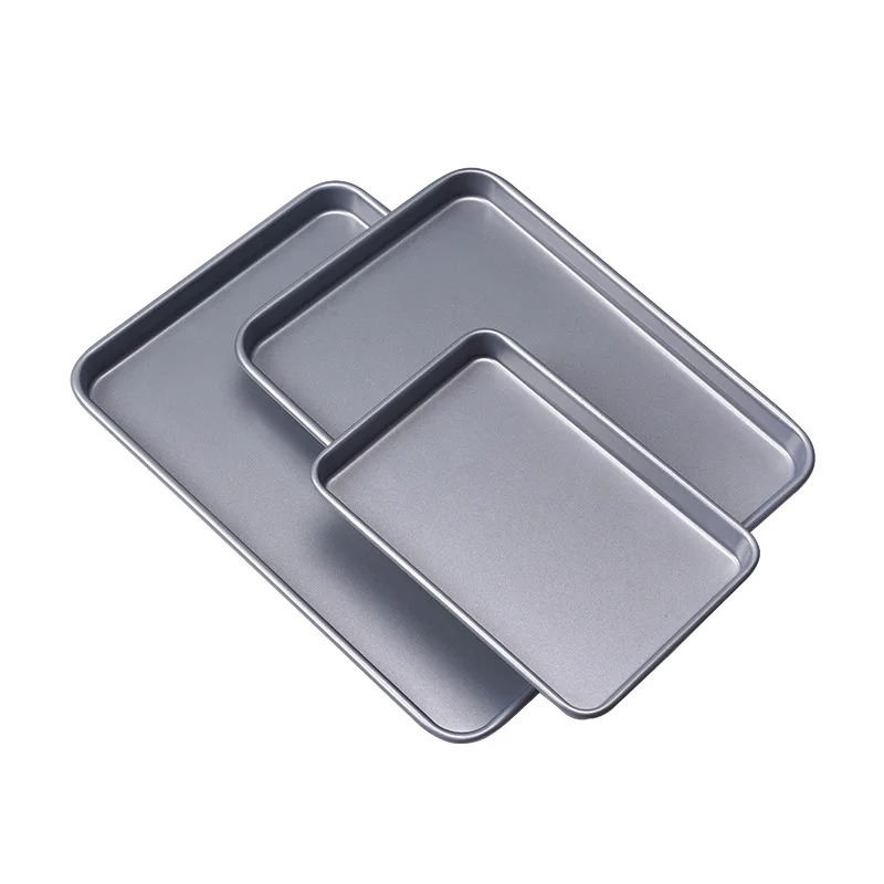 Gloway Manufacturer Set Of 3 Rectangle Bakeware Set Nonstick Carbon