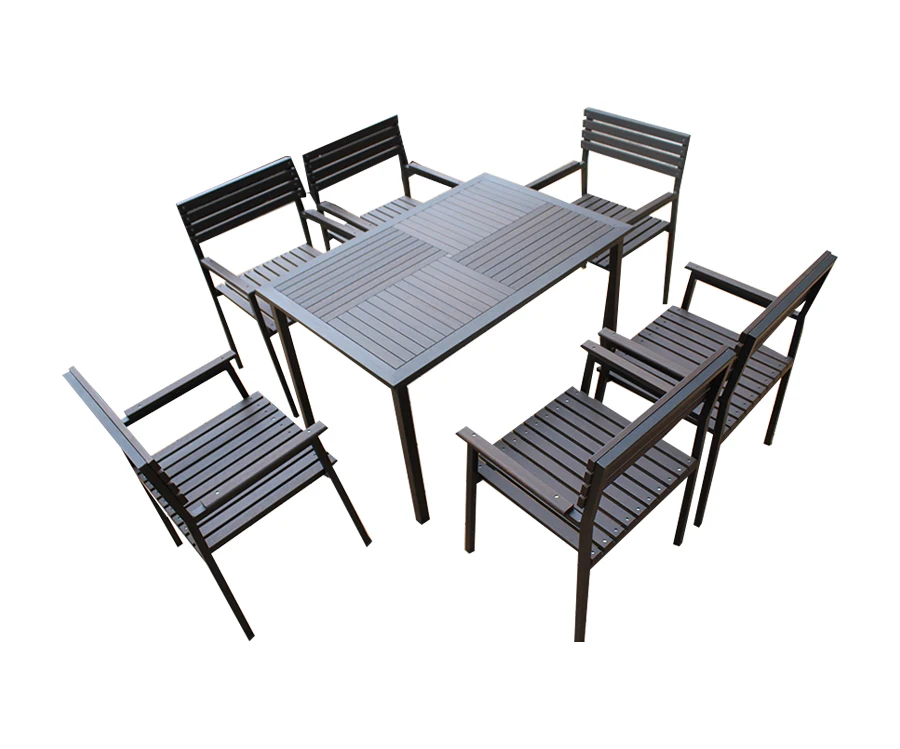 Уличный набор садовой мебели стулья/сидения 150 см длинный прямоугольный бамбуковый обеденный стол