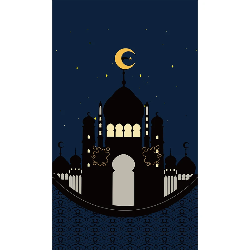 Muslim Sajadah Janamaz Islamic Islam Praying Mat Comfortable Machine Make Plain Turkey Non-Slip Prayer Mat With 15 Languages