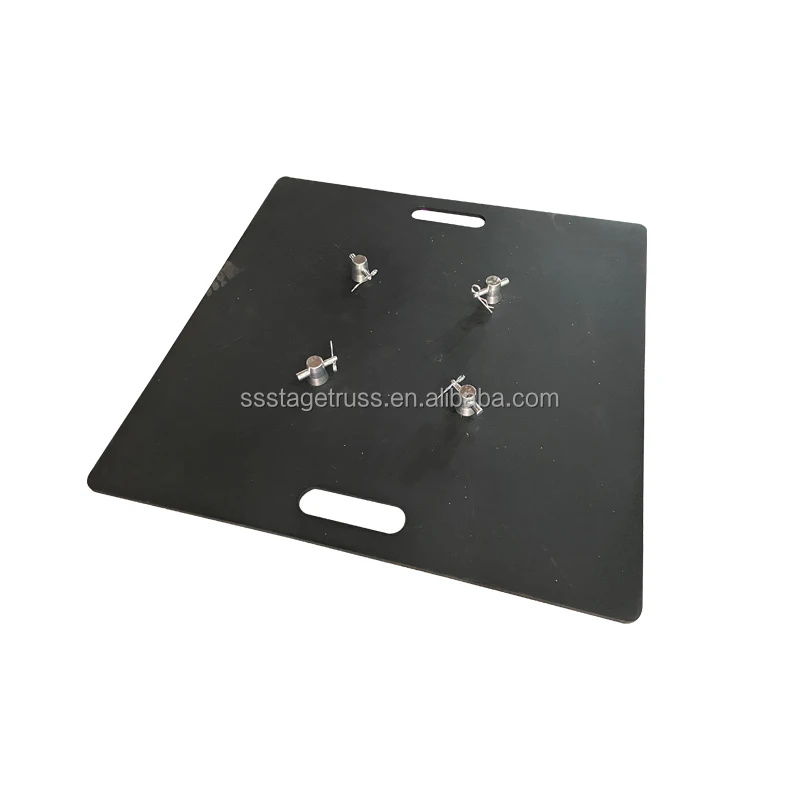 300x300x10mm Iron Base for Truss Spigot Truss Stage Base Lighting Truss Stand Base Plate for Sale Custom Color