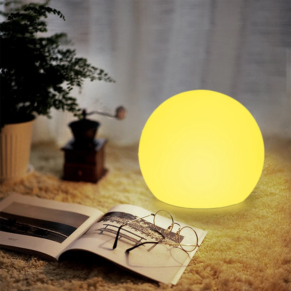 Wholesale Durable Rechargeable 15cm PE RGB Led Ball 