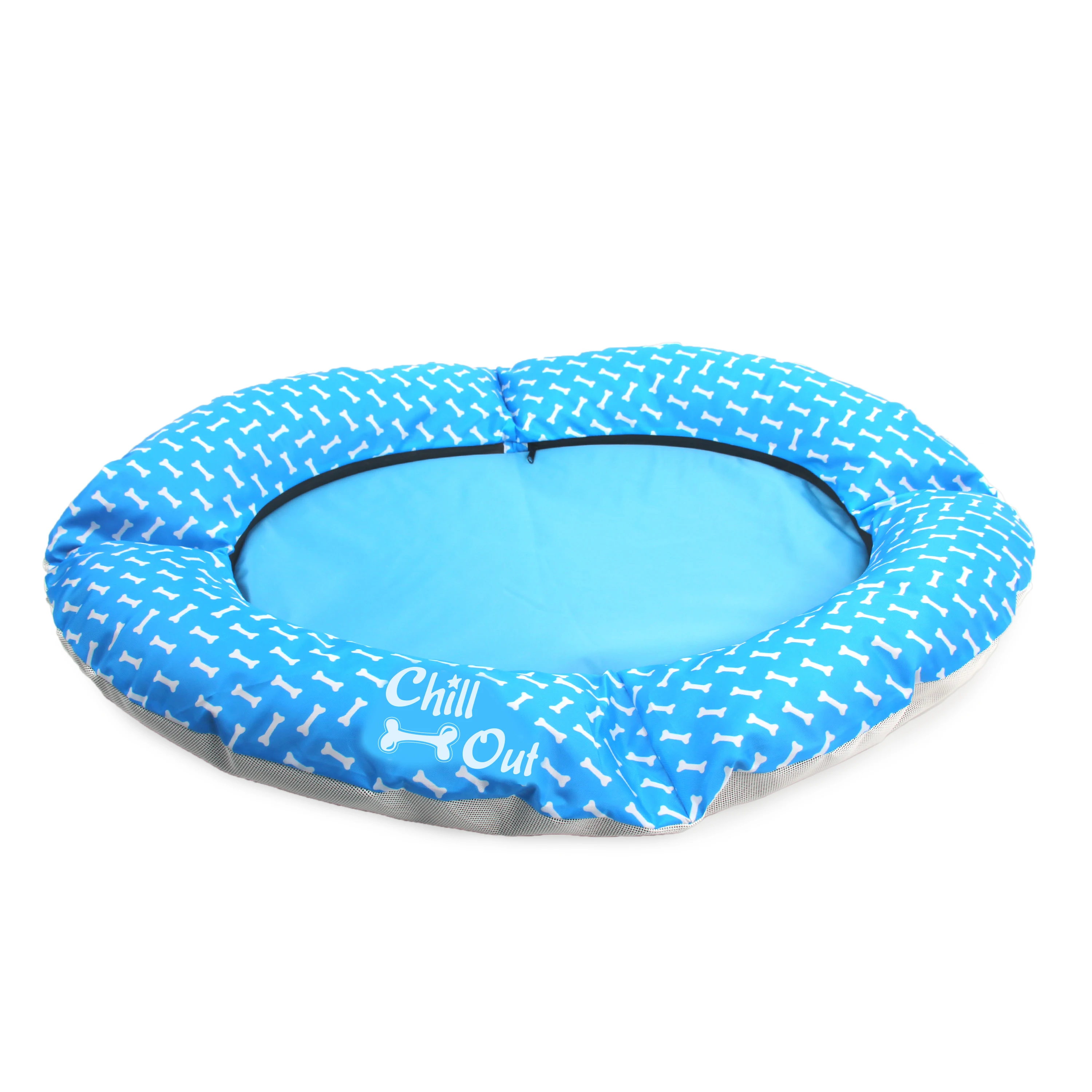 AFP Large Contemporary Blue Inflatable Swimming Pool Float Floating Bed for Dogs Puppies