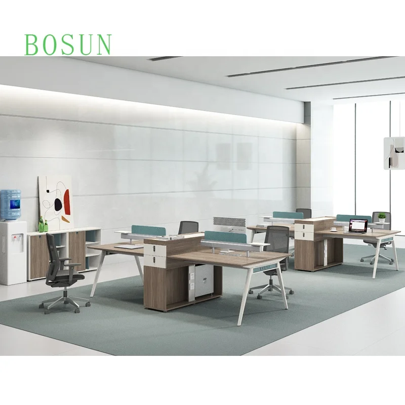 Modern Office Furniture Staff 2 Seater Executive Office Desk With