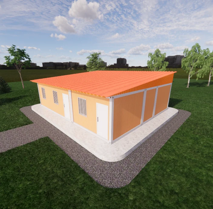 11 m-es működésű előregyártott mikro családi szétszedhető konténerek, népszerű hordozható lapos csomaggyári megoldás