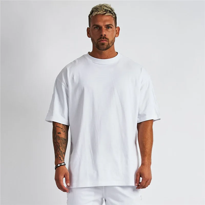 Drop Shoulder T-Shirt (White002) - AAZ