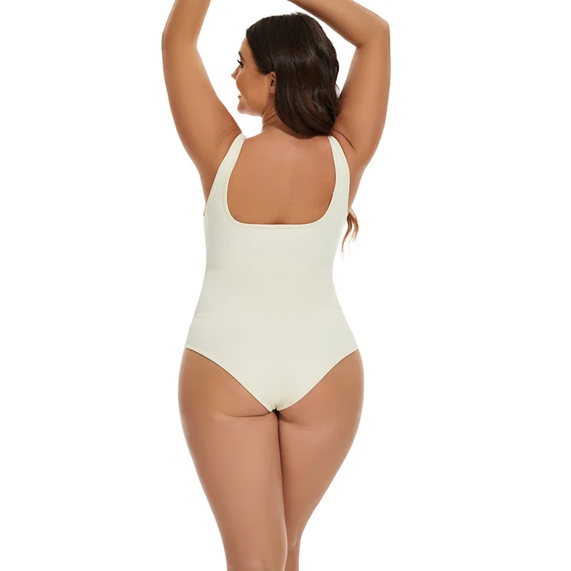Qinelle Seamless Square-Neck Spaghetti-Strap Shaping Bodysuit