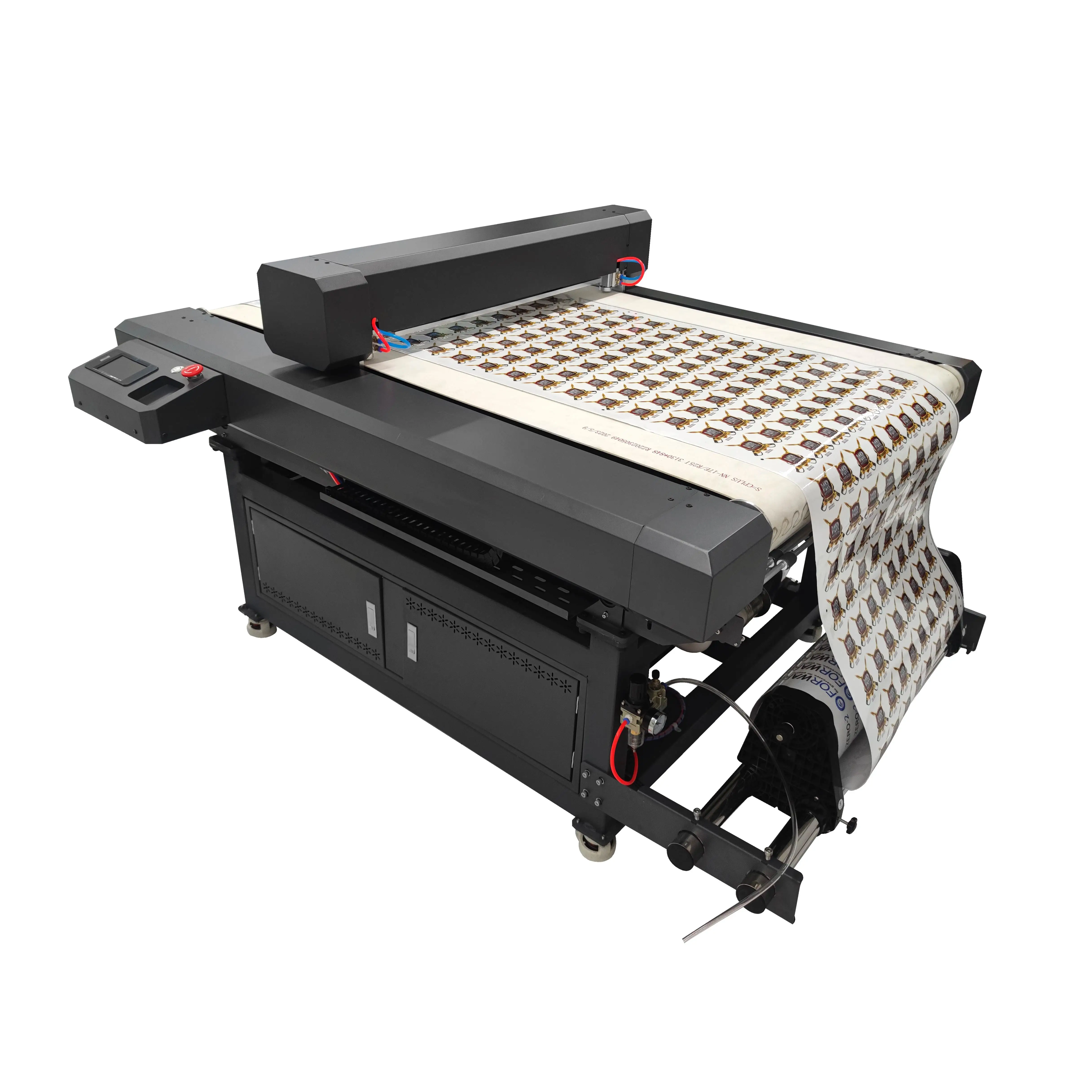 Teneth Fastest Speed Double Cutter Head Flatbed Cutting and Creasing Box Making Machine Flatbed Plotter Cutter