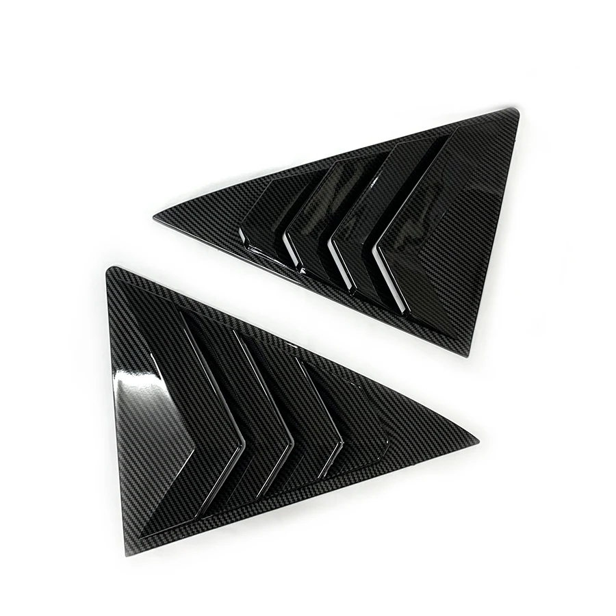 product car side rear window carbon fiber louver for camryie 2012   2017 cover trim air outlet shutter exterior accessories-5