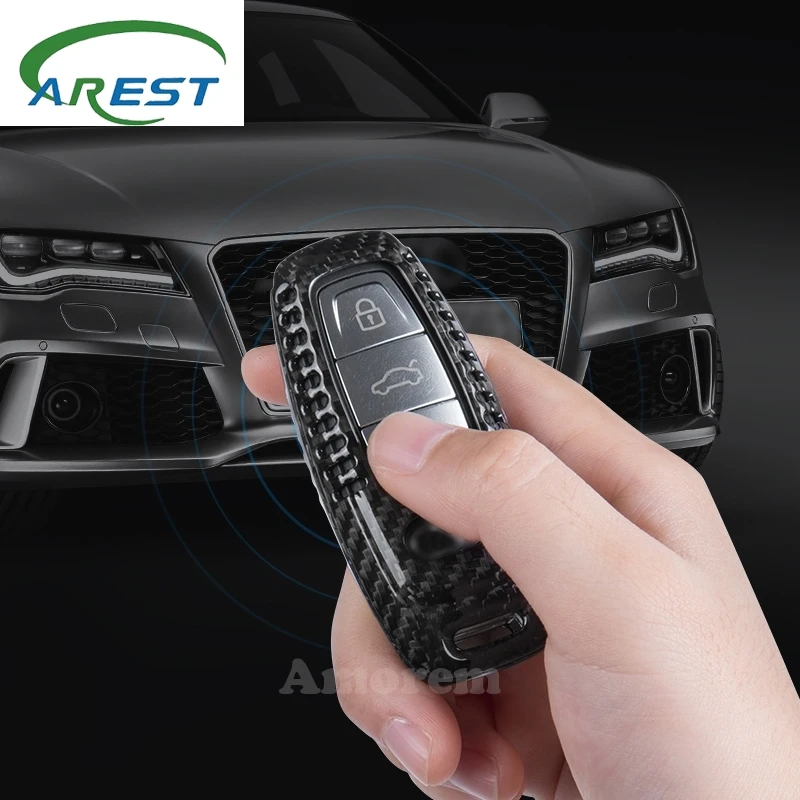 MAX CARBON® Custodia protettiva per chiave Audi in carbonio TT TTS TTRS A4 S4 RS4 A5 S5 RS5 Q2 SQ2 Q5 SQ5 Q7 SQ7 SQ7, colore: rosa